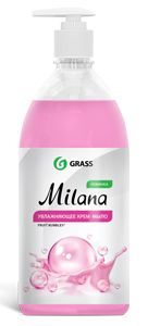 125312 Жидкое крем-мыло Grass Milana-Fruit bubbles с дозатором - 1 л