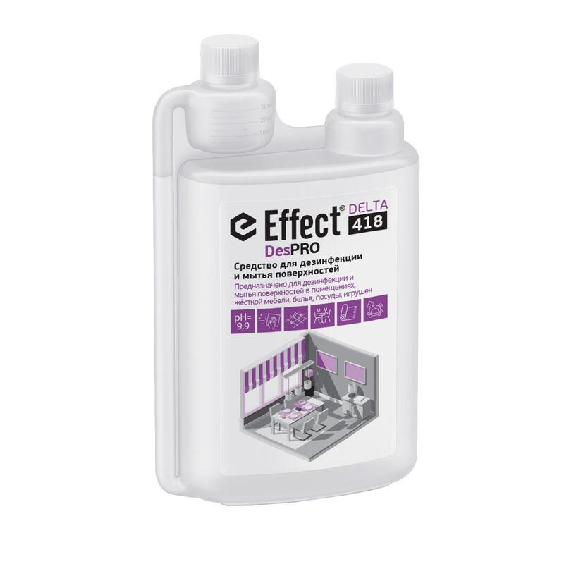 13124 DELTA 418    Средство дезинфицирующее «Effect» DesPro средство для дезинфекции и мытья поверхностей  - 1л