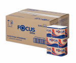 5069956 Листовые бумажные полотенца Focus Premium, 2 слоя, Z сложение - 12 пачек по 200 листов