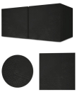 2514 Салфетки бумажные USMA черные двухслойные, 24х24 см, 1/4 сложения - 15 пачек по 250 листов