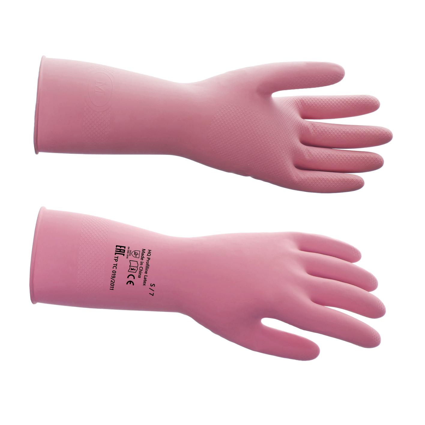 73589 Многоразовые латексные перчатки HQ Profiline - размер S