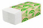 5049975 Листовые бумажные полотенца Focus Eco, 1 слой, V сложение - 15 пачек по 200 листов