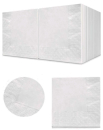 1433 Салфетки бумажные USMA белые двухслойные, 33х33 см, 1/4 сложения - 9 пачек по 200 листов