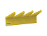 06156 Настенный держатель для инвентаря Vikan желтый, 24 см